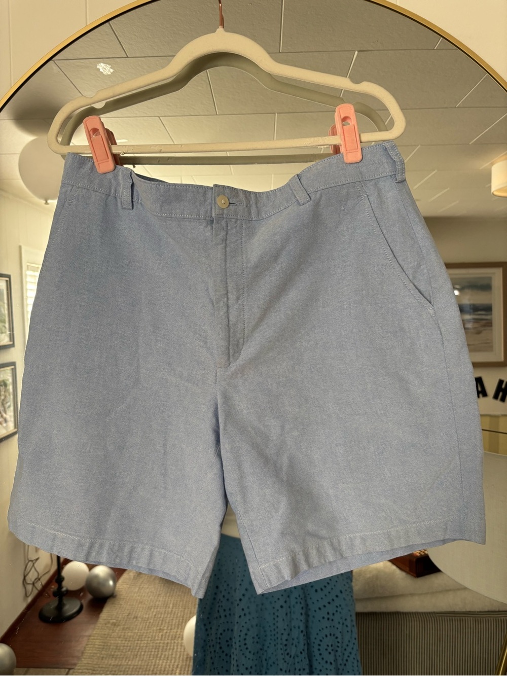 Jos. A. Bank Light Blue Flat-Front Men's Shorts